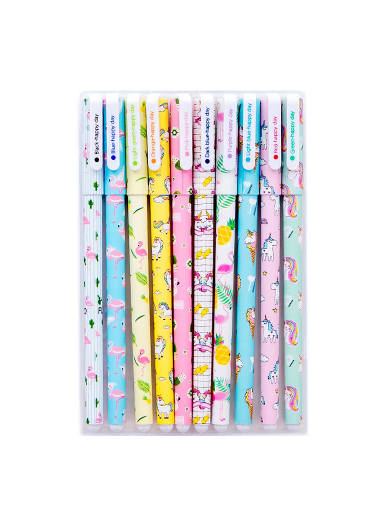 10 cái Bút Gel hình Flamingo & Unicorn - Nhiều màu - Xem 1