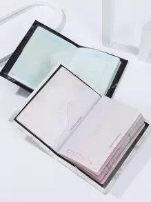 Chiếc Chữ Cái Họa Tiết Đá Cẩm Thạch Đồ Họa Hộp đựng hộ chiếu Bao đựng hộ chiếu Ví đựng hộ chiếu Túi đựng hộ chiếu Túi đựng hộ chiếu cho chuyến bay du lịch cho chuyến bay đi học lại cho nam và nữ Phụ kiện du lịch cần thiết - Đen và trắng - Xem 6