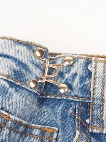 1pc Jean Waist Adjustment Buckle - Gold - View 3