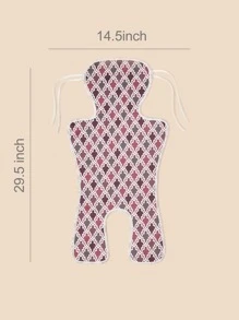 1pc Baby Leaf Print Seat Liner - Multicolor - View 4