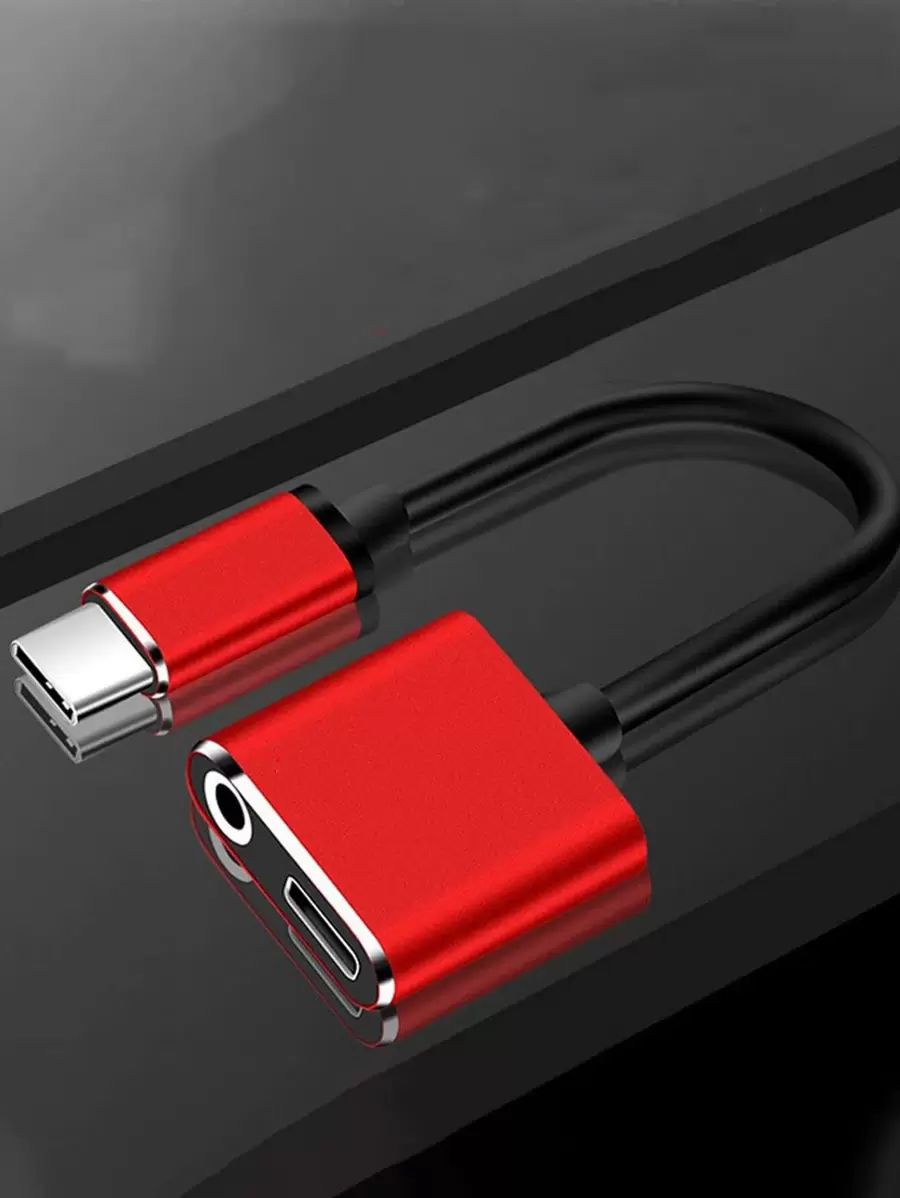 Type-C轉Lightning數據線轉換頭 - 紅色 - 查看 1