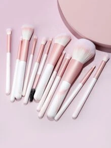 12pcs Marble Print Makeup Brush Set,Brush Set,Makeup Brush Kit,Make Up Brush Set,Make Up Set Complete,Makeup Brush Set,Complete Makeup Kit,Brush Kit,Brushes Makeup Set,Makeup Gift Set - Baby Pink - View 2