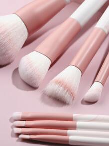 12pcs Marble Print Makeup Brush Set,Brush Set,Makeup Brush Kit,Make Up Brush Set,Make Up Set Complete,Makeup Brush Set,Complete Makeup Kit,Brush Kit,Brushes Makeup Set,Makeup Gift Set - Baby Pink - View 6