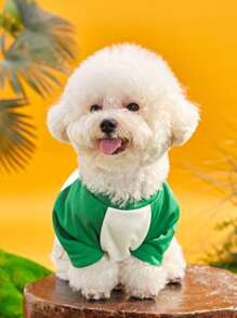 PETSIN 鳄梨印花宠物 T 恤 - 轻盈透气，适合春季、夏季和初秋；非常适合日常穿着、户外散步、公园活动、家庭聚会、节日庆祝、生日派对、主题活动和可爱的照片拍摄；采用俏皮的鳄梨印花，为您的宠物衣柜带来舒适和有趣的风格。 - 綠色 - 查看 7