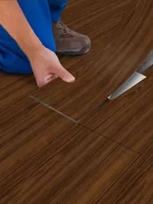 1 rollo de adhesivo de piso con patrón de madera, adhesivos, vinilos decorativos para decoración del hogar, artículos de decoración de primavera para renovar su hogar, adhesivos de decoración Rama para baldosas de piso, baldosas autoadhesivas para piso, decoración de sala de estar, decoración de cocina - Marrón - Ver 1