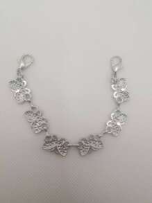 1pc Rhinestone Butterfly Decor Shoe Decoration - Silver - View 3