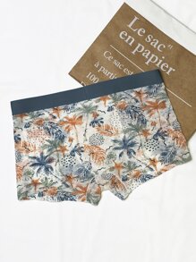 Men Tropical Print Boxer Brief - Multicolor - View 2