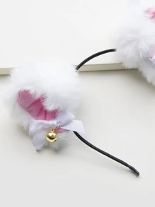 ROMWE Anime 毛絨耳朵裝飾髮箍 - 彩色 - 查看 4