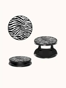 Soporte para teléfono destacado con patrón de rayas de cebra - Multicolor - Ver 3