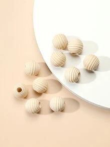 10pcs Round Bead DIY Jewelry Accessory - Brown - View 1