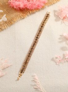 Pulsera con diseño de diamante de imitación