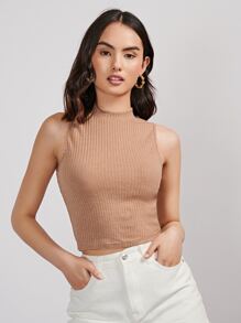 SHEIN EZwear Polyester tái chế 2 Miếng Crop Tank Top - Nhiều màu - Xem 6