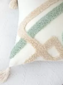 Tufted Tassel Decor Cushion Cover Without Filler - Multicolor - View 2