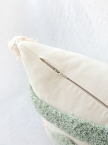 Tufted Tassel Decor Cushion Cover Without Filler - Multicolor - View 3