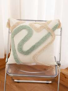 Tufted Tassel Decor Cushion Cover Without Filler - Multicolor - View 4