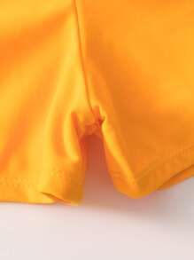 SHEIN Swim Bikini con cordón cruzado y estampado tropical para playa de verano - Multicolor - Ver 4