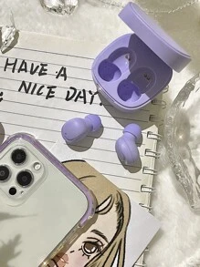 素色無綫耳机 - 淡紫色 - 查看 2