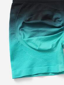Yoga Trendy Quần Shorts Thể thao Nữ Ombre Cà vạt nhuộm - Nhiều màu - Xem 3