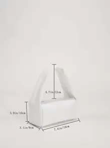 Mini Solid Color Handbag, Multi-Purpose Casual Tote Bag, Bucket Bag, Fashionable Square Bag, Cosmetic Bag