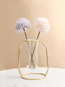 1pc Iron Vase,Home Decor,Flower Vase,Centerpiece,Table Decor - Gold - View 1