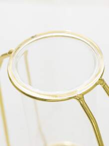 1pc Iron Vase,Home Decor,Flower Vase,Centerpiece,Table Decor - Gold - View 7