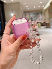 熊鑰匙圈耳機殼適用於Airpods - 紫色 - 查看 3