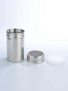 1 pieza Polvo de acero inoxidable de malla - Plateado - Ver 2