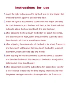 2入組情侶方形電子錶 - 黑與白 - 查看 5