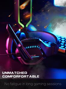 Unique Design Comfortable Headset Led Gaming Headphones - Blue - View 4