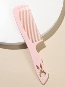 1 chiếc Lược chải tóc họa tiết hình thỏ & chữ cái hoạt hình dành cho tóc dày xoăn dài gợn sóng, gỡ rối cho tóc ướt và khô Chống tĩnh điện cho mọi loại tóc, lược cắt tóc, lược chải tóc cho nữ và nam - Hồng - Xem 2