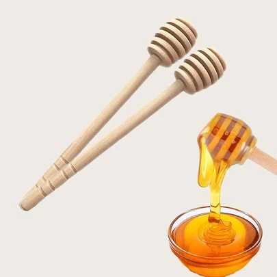 2 que mật ong bằng gỗ, Máy khuấy mật ong bằng gỗ đơn giản để nướng, nhà bếp