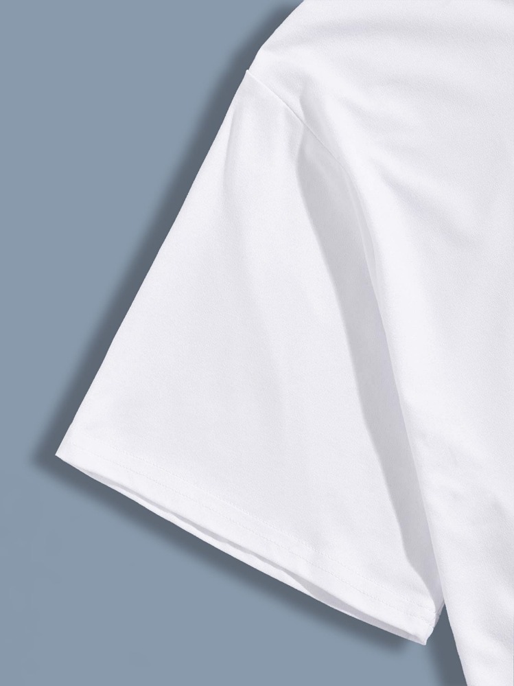 Manfinity LEGND Tops Nam Thú vật Đường phố - trắng - Xem 3