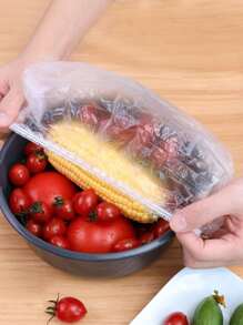 100 piezas Funda transparente alimento almacenamiento - transparente - Ver 8