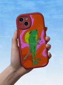 ArloShelleyQuartz Frog Pattern Phone Case - Multicolor - View 3