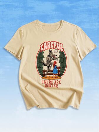 Lasthopeparty T-shirt lettre dessin animé