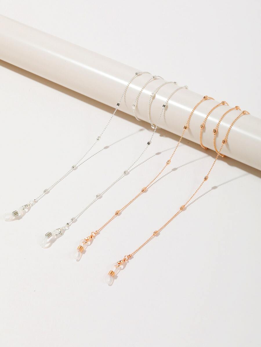 2pcs Minimalist Face Covering Chain - Multicolor - View 1
