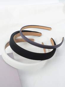 5入組優雅的扁布黑色頭箍，適合仙女、搖滾風、聚會、日常穿搭，新年贈禮女士優雅之選 - 彩色 - 查看 4