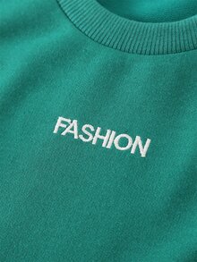 Toddler Girls Letter Embroidery Tee & Shorts - Green - View 6