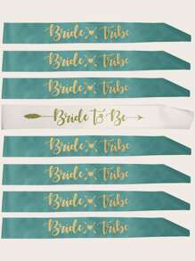 8pcs Bridal Shoulder Straps Set, Satin Ribbon, Party Accessories - Multicolor - View 1