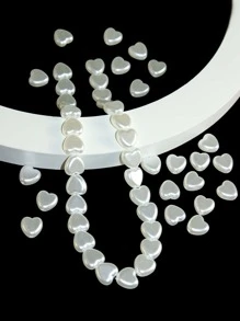 50入組DIY愛心設計釘珠 - 白色 - 查看 2