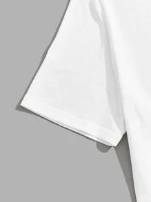 Manfinity VCAY Men Coconut Tree Print Tee & Drawstring Waist Shorts - Multicolor - View 5