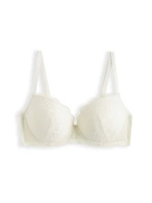 LUVLETTE Lingerie Double Up Lace Push-Up Bra - White - View 10