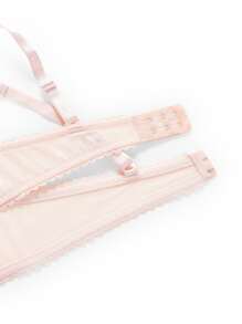 Sujetador push-up de encaje con cuello en V muy deseado - Rosa - Ver 9
