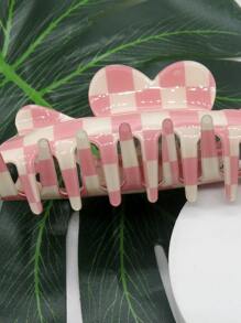 棋盤格印花髮爪 - 彩色 - 查看 2