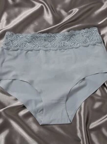 3入組蕾絲拼接無痕內褲 - 彩色 - 查看 3