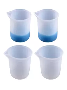1pc 100ml Measuring Cup Design DIY Silicone Mold,Simple White Mold For DIY Lovers - White - View 1