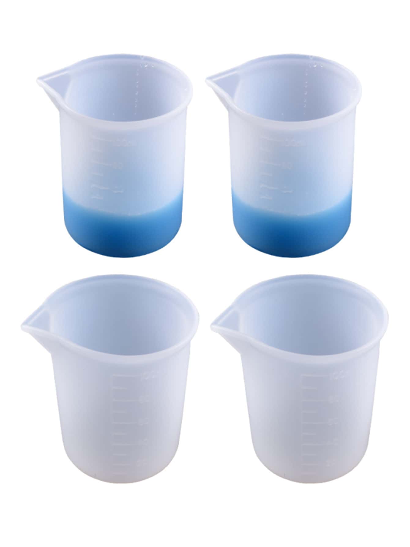 1pc 100ml Measuring Cup Design DIY Silicone Mold,Simple White Mold For DIY Lovers - White - View 1