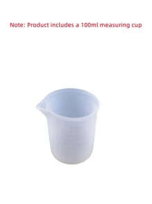 1pc 100ml Measuring Cup Design DIY Silicone Mold,Simple White Mold For DIY Lovers - White - View 5