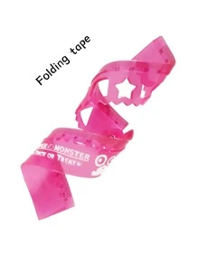 1pc Cartoon Graphic Straight Ruler, Cute Foldable School Office Measuring Tool - Red - View 3