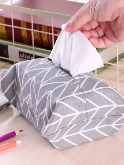 幾何印花紙巾套